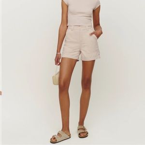 NWT Reformation Pierce Utility Shorts - Almond - 25
